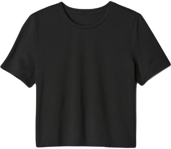 GAP V-GFIT BRUSHED JERSEY Dámske tričko, čierna, veľkosť