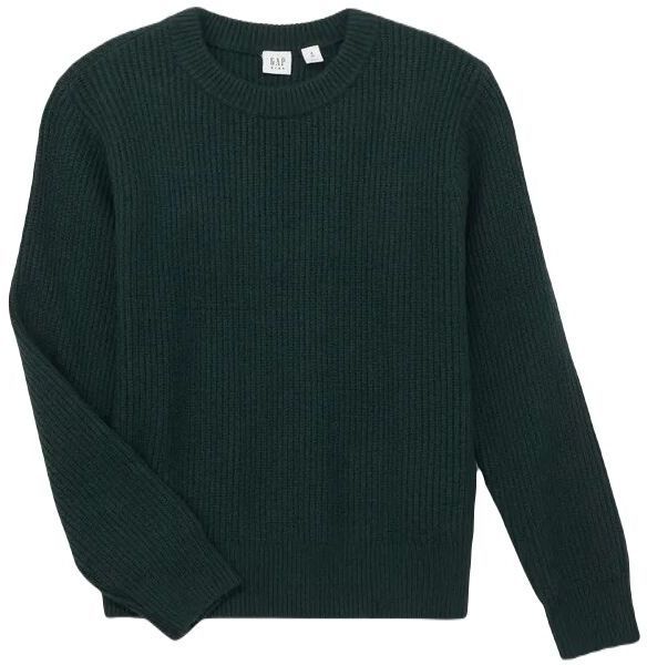 GAP CASHSOFT CREW Chlapčenský sveter, tmavo zelená, veľkosť