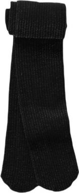 GAP GLITTER Dievčenské pančuchy, čierna, veľkosť