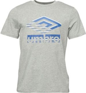Umbro GLITCH GRAPHIC TEE Pánske tričko, sivá, veľkosť