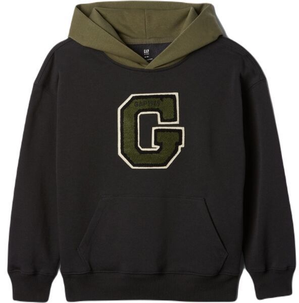 GAP CHENILLE Chlapčenská mikina, čierna, veľkosť