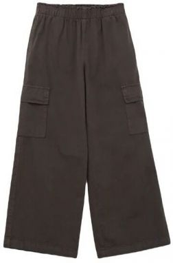 GAP WOV WIDE LEG Dievčenské nohavice, čierna, veľkosť