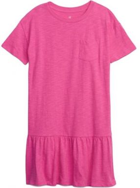 GAP SS PEPLUM Dievčenské šaty, ružová, veľkosť