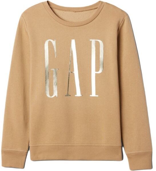 GAP V-LOGO Dámska mikina, béžová, veľkosť