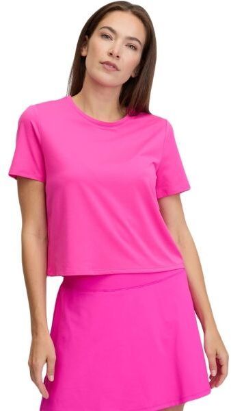 GAP V-GFIT BRUSHED JERSEY Dámske tričko, ružová, veľkosť