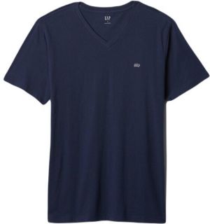 GAP V-FRCH EVERYDAY Pánske tričko, tmavo modrá, veľkosť
