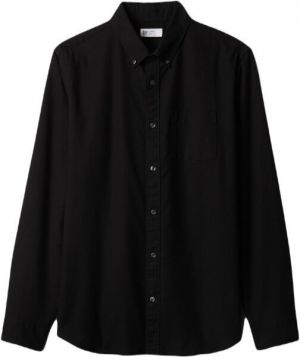 GAP V-LS STANDARD OXFORD Pánska košeľa, čierna, veľkosť