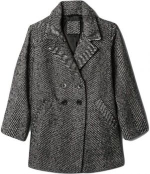 GAP TWEED Dievčenský kabát, čierna, veľkosť