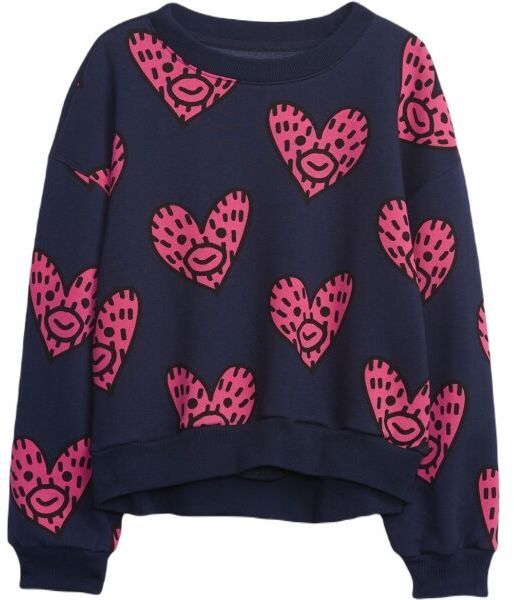 GAP FAPE ACTIVE CREW Dievčenská mikina, tmavo modrá, veľkosť