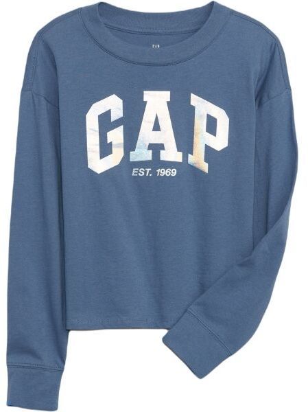 GAP V-LS ELV LOGO Dievčenské tričko, modrá, veľkosť