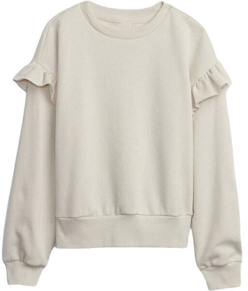 GAP V-RUFFLE Dievčenská mikina, béžová, veľkosť