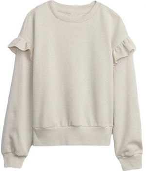 GAP V-RUFFLE Dievčenská mikina, béžová, veľkosť