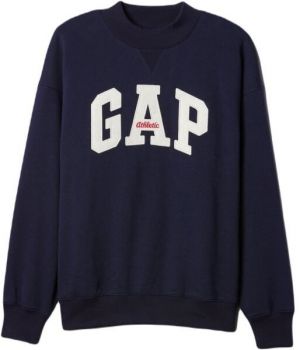 GAP MOCKNECK Dámska mikina, tmavo modrá, veľkosť