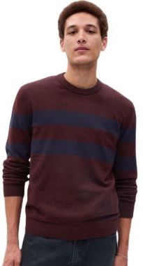 GAP MAINSTAY CREW Pánsky sveter, červená, veľkosť