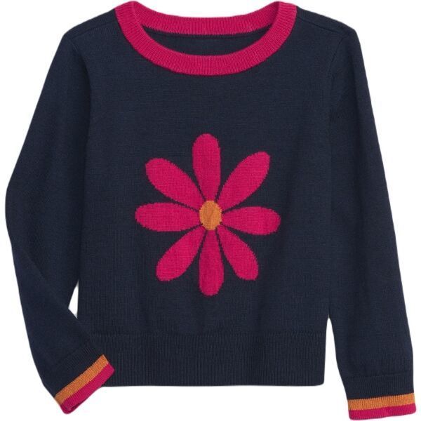 GAP V-OC DAISY Dievčenský sveter, tmavo modrá, veľkosť 3Y