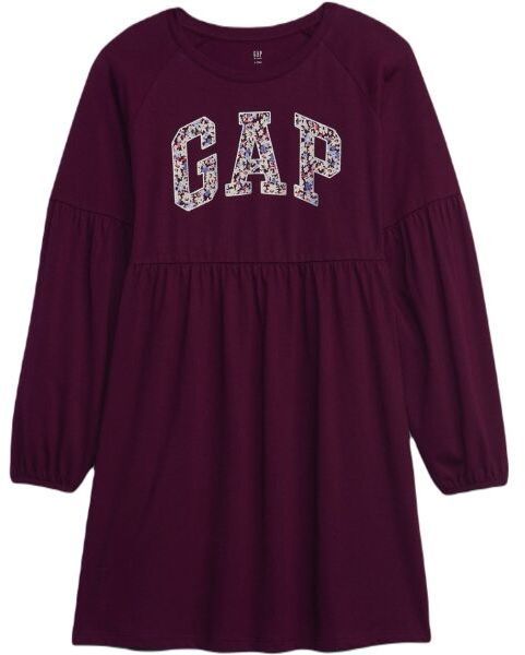 GAP V-FRCH LOGO Dievčenské šaty, vínová, veľkosť