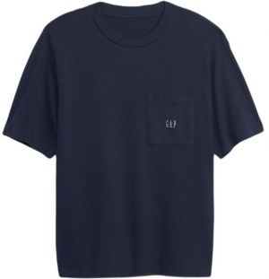 GAP PIQUE Pánske tričko, tmavo modrá, veľkosť