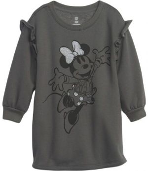 GAP BABY Dievčenské šaty, tmavo sivá, veľkosť 5Y