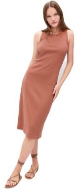 GAP V-KNIT Dámske šaty, hnedá, veľkosť