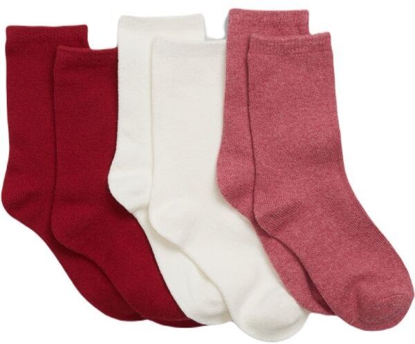 GAP CASHSOFT 3PK Dievčenské ponožky, ružová, veľkosť