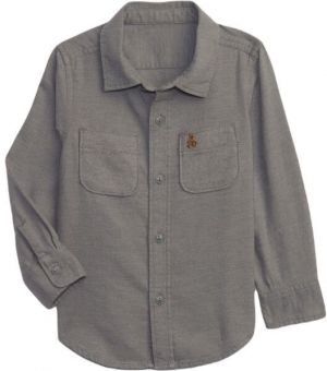 GAP BABY Detská košeľa, sivá, veľkosť