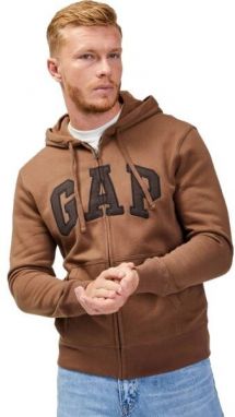 GAP V-HERITAGE Pánska mikina, hnedá, veľkosť