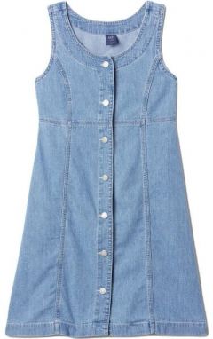 GAP SL REISSUE Dievčenské šaty, svetlomodrá, veľkosť