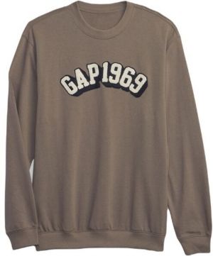 GAP 1969 Pánska mikina, hnedá, veľkosť
