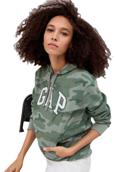 GAP HERITAGE Dámska mikina, khaki, veľkosť