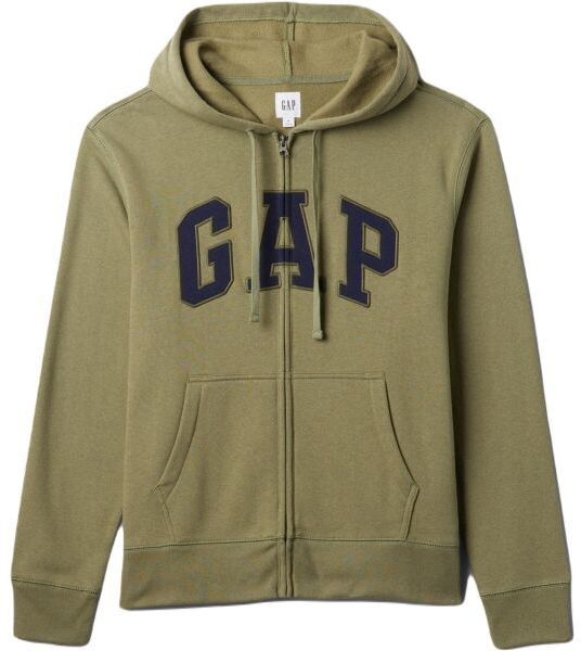 GAP V-HERITAGE Pánska mikina, khaki, veľkosť