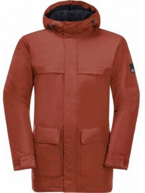 Jack Wolfskin WINTERLAGER M Pánska parka, červená, veľkosť