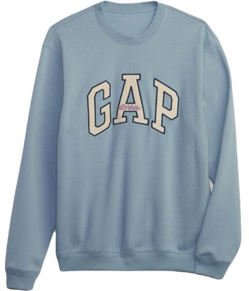 GAP HO23 CORE LOGO CREW Pánska mikina, svetlomodrá, veľkosť
