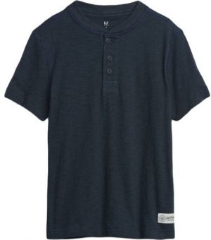 GAP V-SS HENLEY Chlapčenské tričko, tmavo modrá, veľkosť L