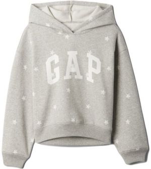 GAP V-OVRZD LOGO Dievčenská mikina, sivá, veľkosť