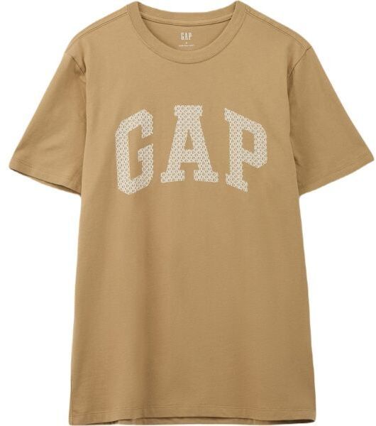 GAP V-EVERYDAY Pánske tričko, hnedá, veľkosť
