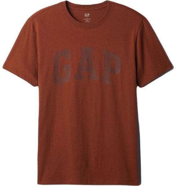 GAP BASIC LOGO Pánske tričko, hnedá, veľkosť