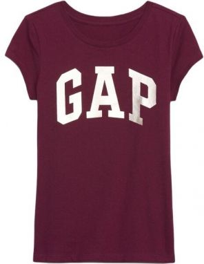 GAP LOGO Dievčenské tričko, vínová, veľkosť