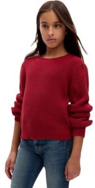 GAP COTTON Dievčenský sveter, červená, veľkosť