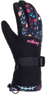 Viking TANUKA Dámske lyžiarske rukavice, čierna, veľkosť