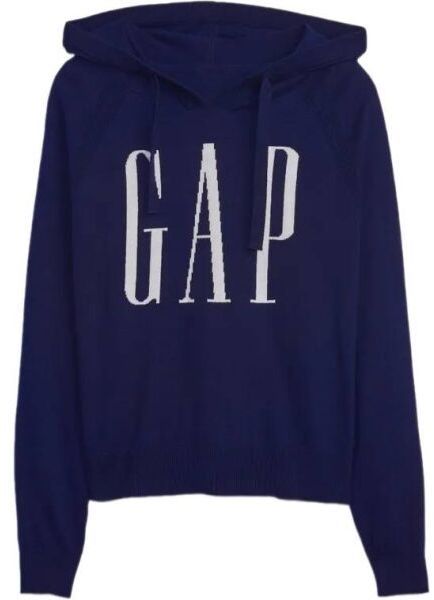 GAP V-FRCH LOGO Dámsky sveter, tmavo modrá, veľkosť
