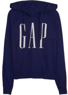 GAP V-FRCH LOGO Dámsky sveter, tmavo modrá, veľkosť