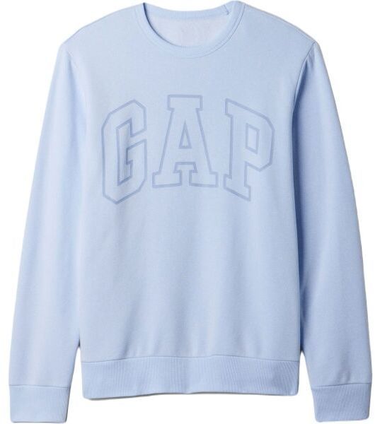 GAP CREWNECK LOGO Pánska mikina, svetlomodrá, veľkosť