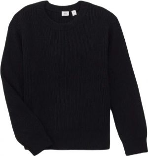 GAP CASHSOFT CREW Chlapčenský sveter, čierna, veľkosť