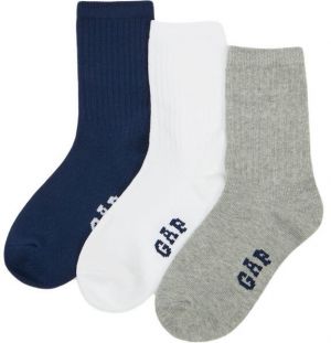 GAP BAS CRW 3PK Chlapčenské ponožky, tmavo modrá, veľkosť