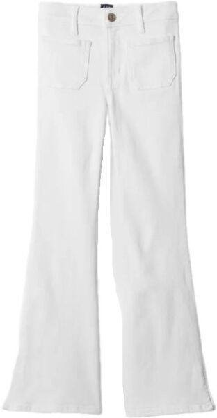 GAP V-70S FLARE Dievčenské džínsy, biela, veľkosť 10Y