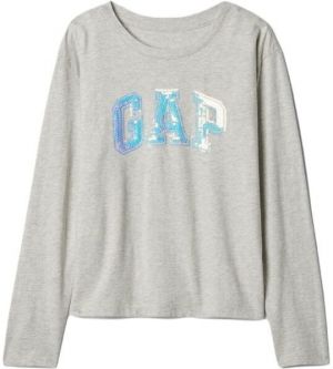 GAP BETTER LOGO Dievčenské tričko, sivá, veľkosť