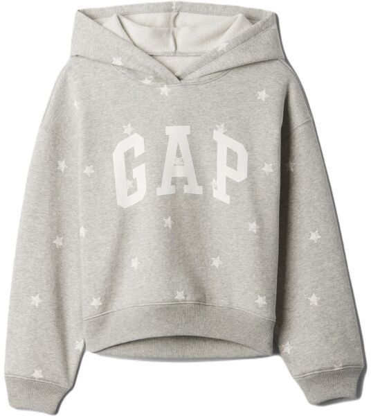 GAP V-OVRZD LOGO Dievčenská mikina, sivá, veľkosť