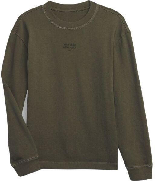 GAP LOGO CREW Chlapčenské tričko, khaki, veľkosť