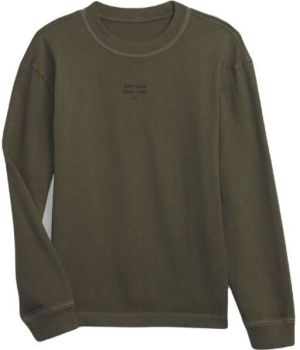 GAP LOGO CREW Chlapčenské tričko, khaki, veľkosť