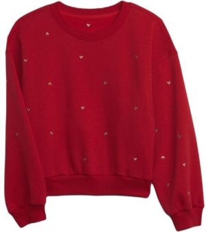 GAP HO23 NOVELTY Dievčenská mikina, červená, veľkosť